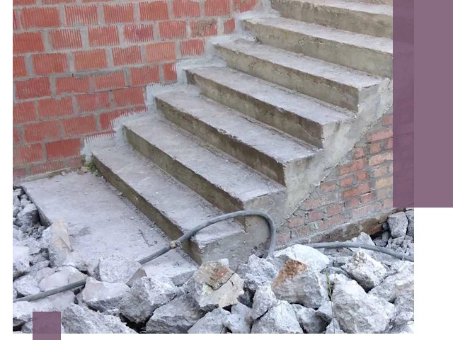 Демонтаж бетонных лестниц в Реутове: быстро и безопасно