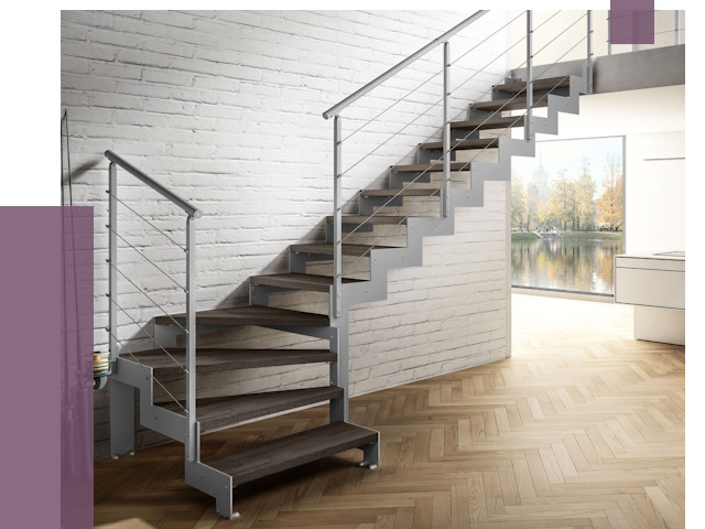 Г-образные лестницы под ключ в Реутове от 37725 руб. | ПРОЛЁТ-Ртв