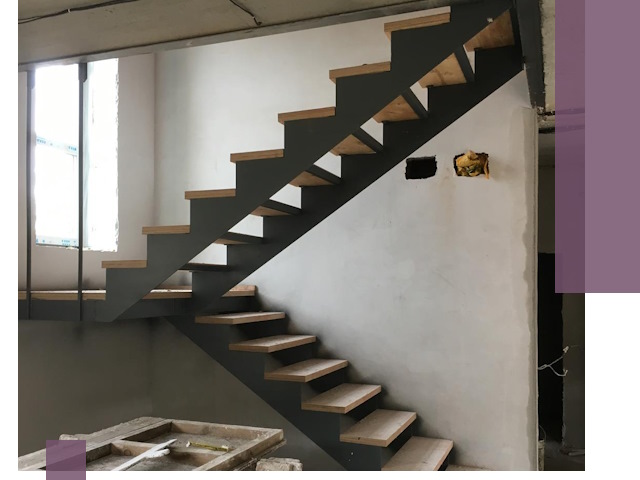 Изготовление лестниц на металлокаркасе в Реутове от производителя