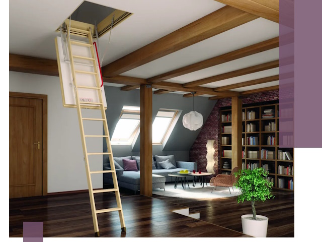 Чердачные лестницы под ключ в Реутове: изготовление и монтаж