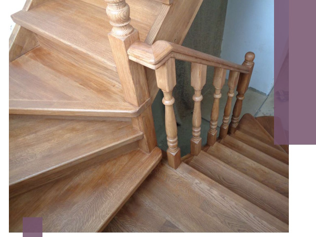 Дубовые лестницы под ключ в Реутове: изготовление и монтаж