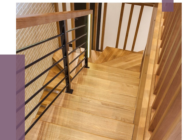 Лестницы из ясеня в Реутове под ключ от 10199 руб. 