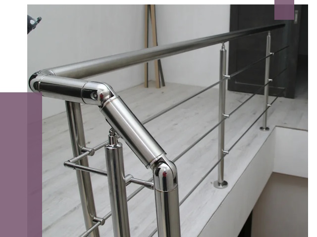 Перила из нержавеющей стали в Реутове от 9158 руб. под ключ | ПРОЛЁТ-Ртв