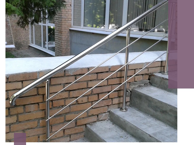 Перила из нержавеющей стали высокого качества в Реутове
