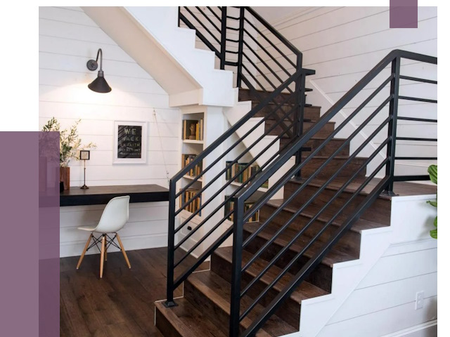 Перила для лестницы в доме в Реутове от 7545 руб. — ПРОЛЁТ-Ртв