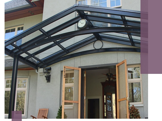 Изготовление и монтаж навесов и козырьков в Реутове