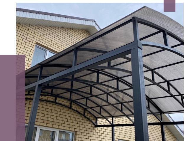 Монтаж козырьков в Реутове от 11708 руб. | ПРОЛЁТ-Ртв