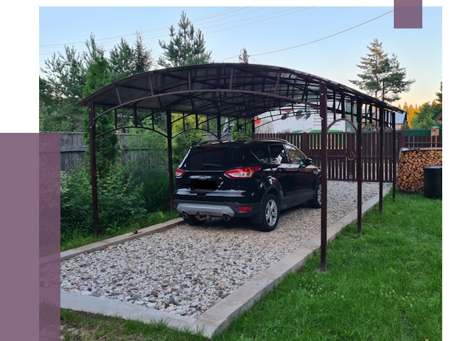 Навесы для автомобиля в Реутове от 13373 руб.  | ПРОЛЁТ-Ртв