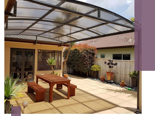 Навесы во двор под ключ в Реутове — изготовление и монтаж