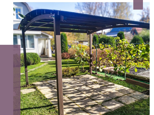 Навесы для дачи в Реутове от 12957 руб. под ключ — ПРОЛЁТ-Ртв