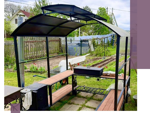 Навесы для барбекю в Реутове: изготовление, монтаж и демонтаж