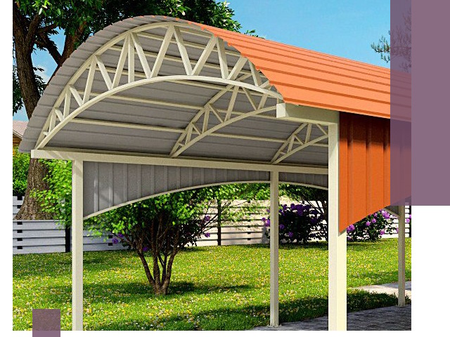 Навесы из профнастила под ключ в Реутове — установка и монтаж