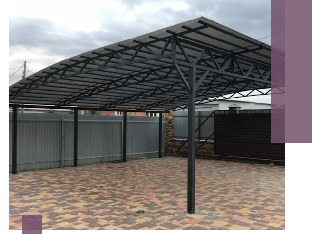 Металлические навесы под ключ в Реутове — изготовление и монтаж