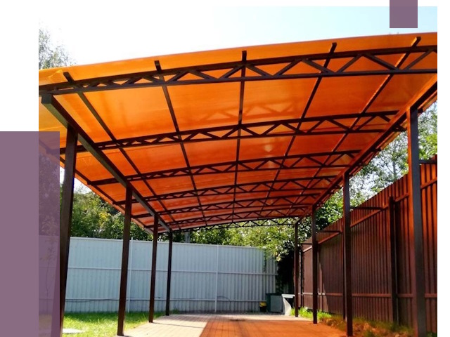 Односкатные навесы под ключ в Реутове от 13373 руб. 