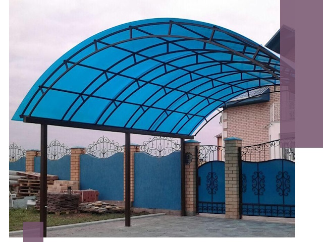 Арочные навесы под ключ в Реутове — изготовление и монтаж
