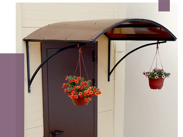 Козырьки над входом в Реутове от 15090 руб.  | ПРОЛЁТ-Ртв