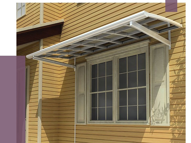 Козырьки над окнами в Реутове от 7753 руб. — монтаж, покупки | ПРОЛЁТ-Ртв