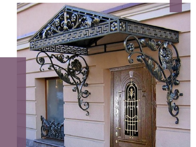 Кованые козырьки в Реутове под ключ от 12957 руб. — ПРОЛЁТ