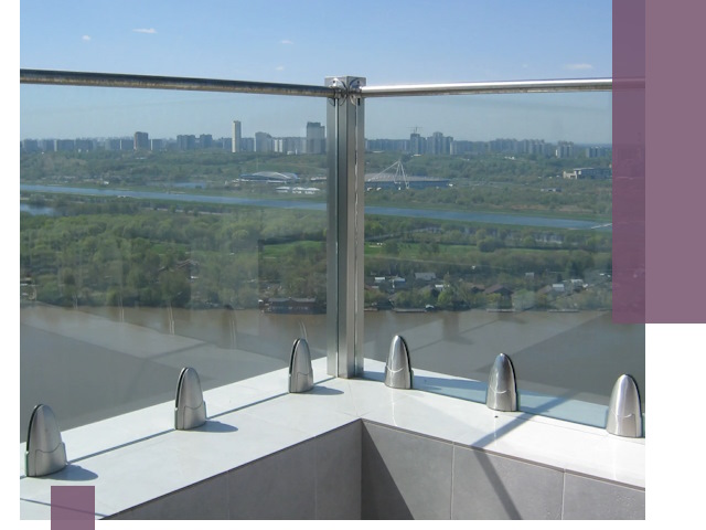 Стеклянные парапеты премиум класса в Реутове для домов и бизнесов