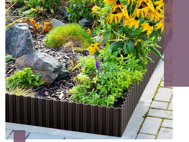 Металлические бордюры для клумб в Реутове — производство и монтаж